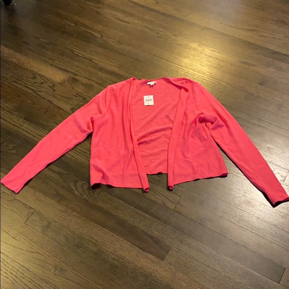 J Jill Pink Open Cardigan Sweater XS NEW NWT